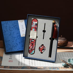 【敦煌鹿王本生壁画香器套装】敦煌福泽鹿王本生香器套装 家用室内香底座摆件线香插（不含线香）