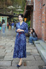【多件多折】逸红颜明月优选#沉静棉麻印花裙【莳光】职场西装领撞色连衣裙，古色古香日常款新中式，风静绽芳华 商品缩略图14