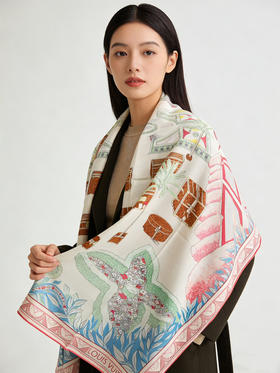 秋冬特惠💰420 LV围巾 L.vip 定制级别  【双面同色高奢丝绒方巾，绒级别的超柔触感】