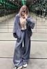 女款阔腿闪钻厚绒长裤 可配套装la002 商品缩略图3