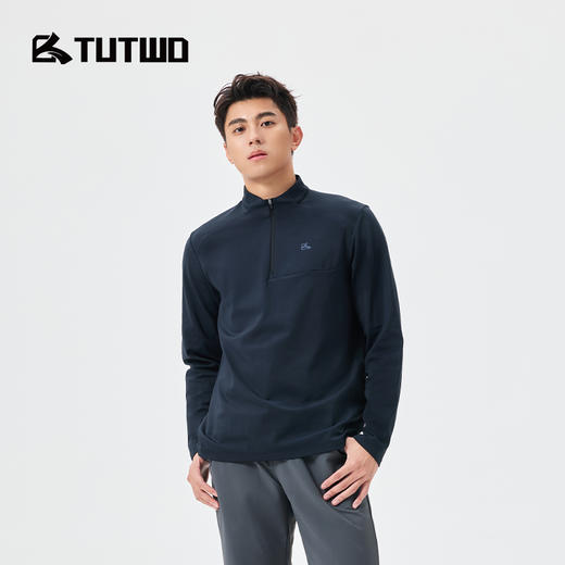 Tutwo|男式半拉链长袖T恤 TTAJN911743 商品图6