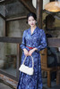【多件多折】逸红颜明月优选#沉静棉麻印花裙【莳光】职场西装领撞色连衣裙，古色古香日常款新中式，风静绽芳华 商品缩略图3