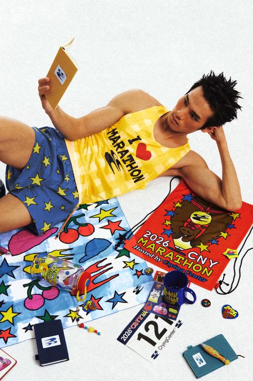 CryingCenter 2026新年马年星星趣味插画头巾方巾 哭喊中心 商品图2