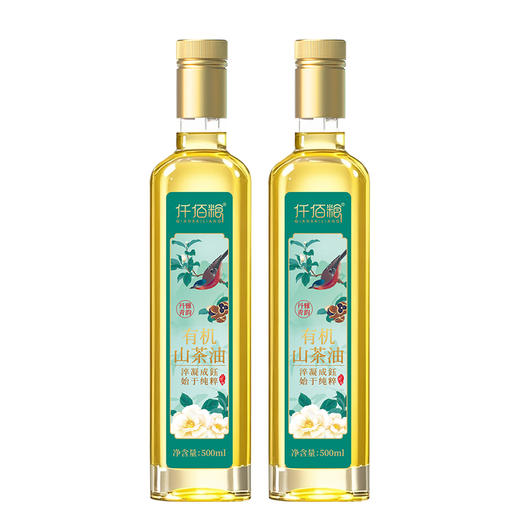 仟佰粮丹青雅韵-有机纯正山茶油500ml*2双支礼盒 商品图3