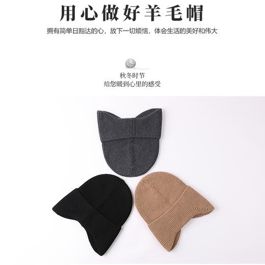 昆潮 羊毛休闲保暖帽子（多色） 商品图0