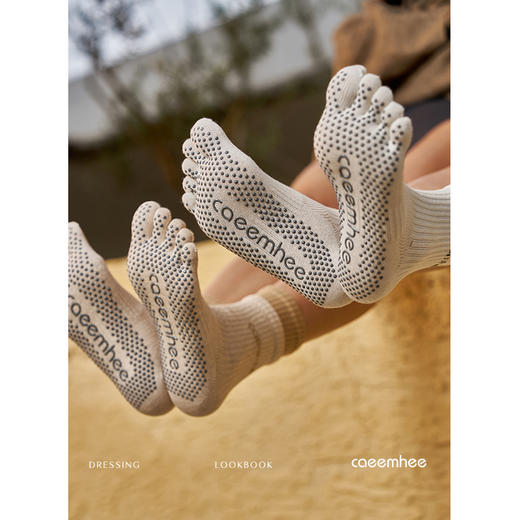 KS7599-D卡益中筒五指瑜伽袜 商品图2