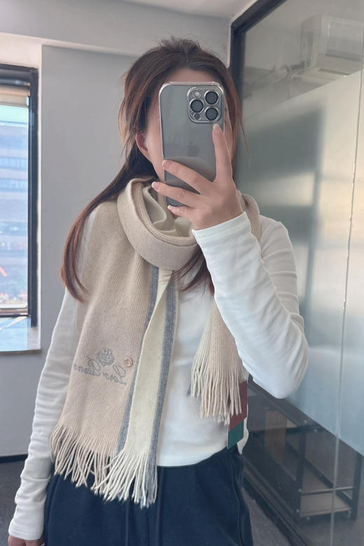 秋冬特惠💰300 诺悠翩雅秋冬新品羊毛针织围巾 商品图8