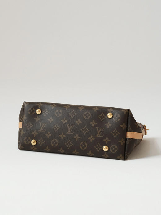 驴家 小号和中号Carryall PM经典老花满印 涂层帆布拼牛皮饰边 子母包手提单肩包 女款 棕色（DG*MM） 商品图7