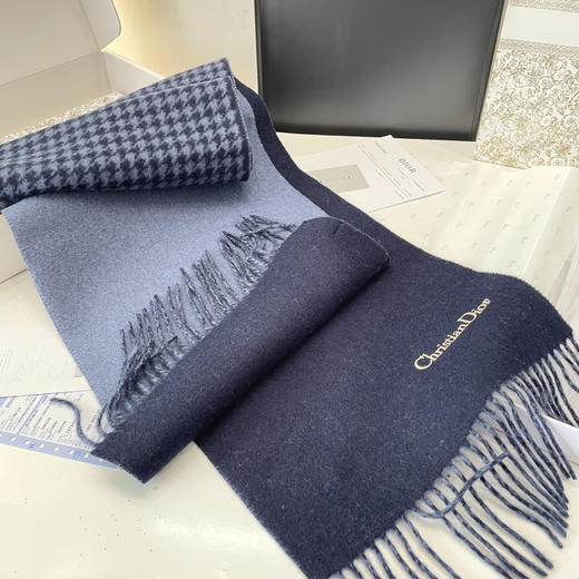 秋冬特惠💰300 古驰围巾 推荐 实物真心美 千鸟格双面围巾 商品图5