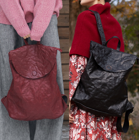 绽放/KSX010朵纯手工手揉牛皮斜跨磁吸翻盖包日常通勤大容量旅行