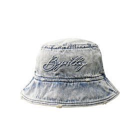 BJHG不计后果牛仔渔夫帽子男大头围潮牌休闲刺绣高街百搭情侣帽子