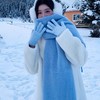 【软糯亲肤❗️加厚保暖百搭围巾】韩系氛围感，保暖又时髦，不挑人！雾霾蓝蓝色系女冬季新年马年新款披肩两用围脖 商品缩略图2