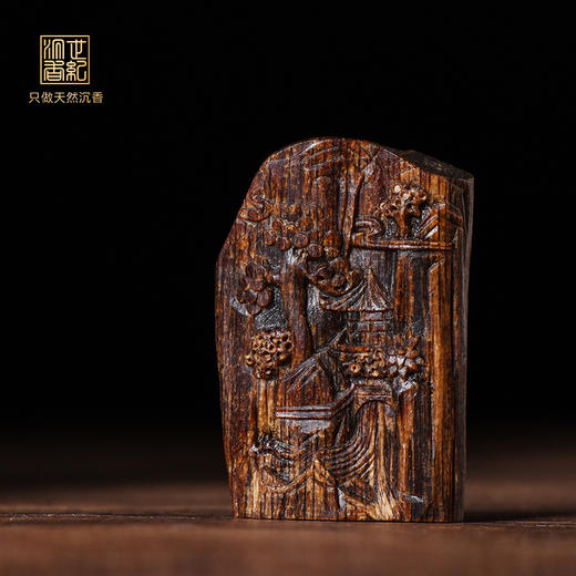 松云隐 | 天然芽庄白奇楠雕件 沉水级 3.08克 SP12342 商品图0