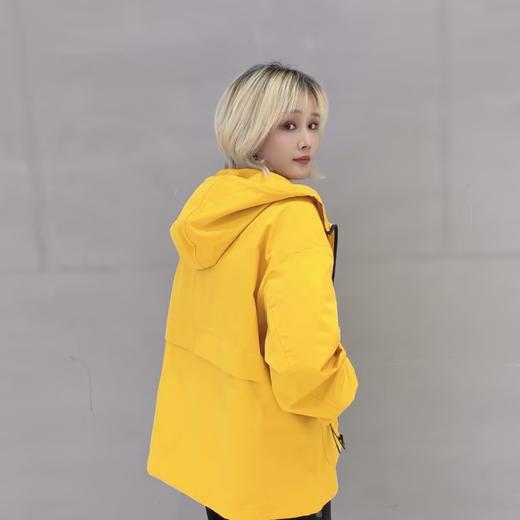 NC连帽净色夹棉风衣外套50902（黄）冬季954010050321 商品图3