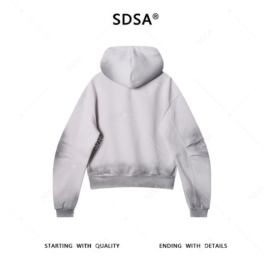 F7281SDSA男士秋冬新款痞帅男装复古重磅拼接可拆卸半拉链连帽卫衣百搭 商品图5