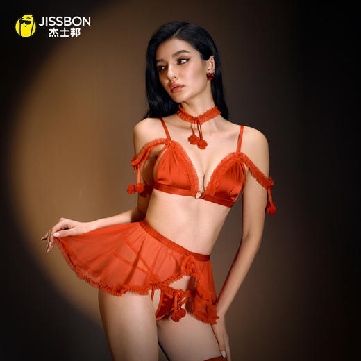 杰士邦红色木耳边爱心套装 商品图0