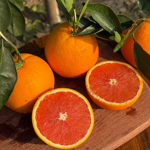 【下单5斤装加赠2斤】新鲜水果 果肉红润 中华红血橙/九月红脐橙 大果70mm-75mm  5斤装/9斤礼盒装  商品图2