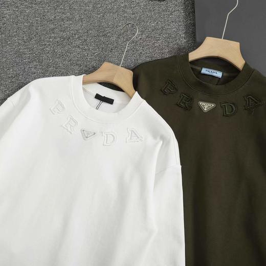 F010410重磅纯棉水洗面料字母刺绣休闲圆领卫衣 商品图1