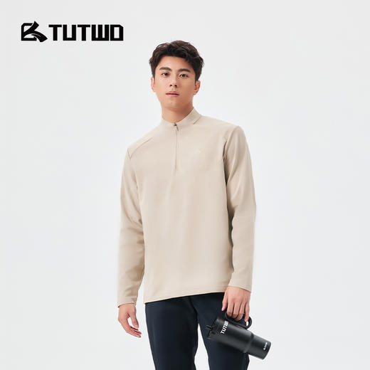 Tutwo|男式半拉链长袖T恤 TTAJN911743 商品图3