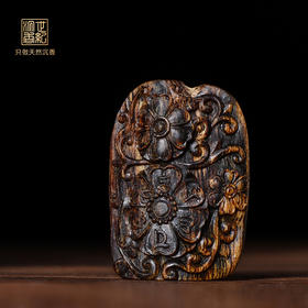 繁花承瑞 | 天然芽庄白奇楠雕件 沉水级 3.52克 SP12347