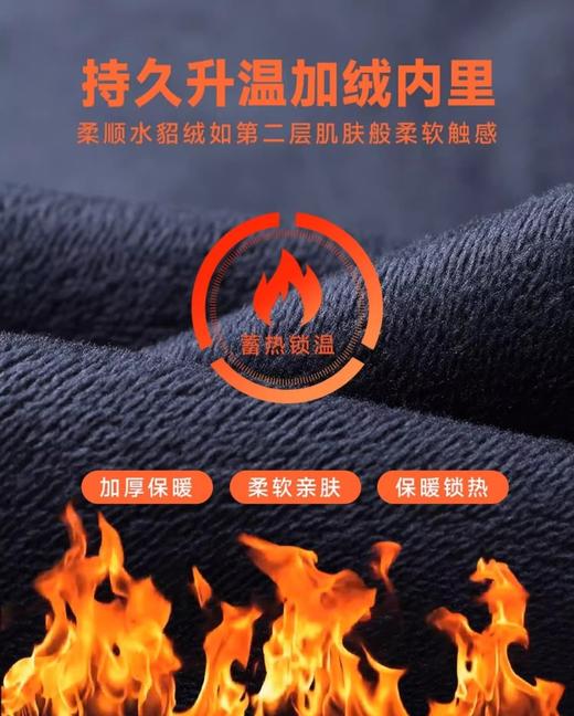 马克华菲美式复古牛仔裤潮牌加绒直筒加厚男士牛仔裤 商品图7