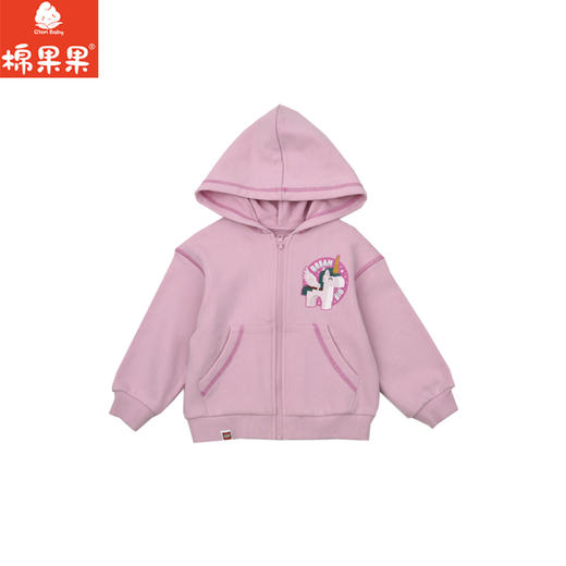 棉果果× LEGO女童春秋外套纯棉大线圈针织连帽外套L122100226175 商品图0