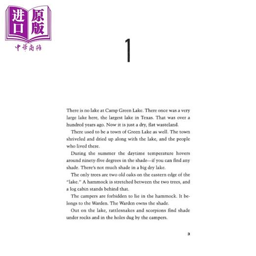 【中商原版】纽伯瑞奖儿童文学6册 小说读物 英文原版 洞Holes 手斧男孩Hatchet 星期三的战争The Wednesday Wars 商品图2