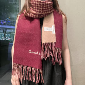 秋冬特惠💰300 古驰围巾 推荐 实物真心美 千鸟格双面围巾