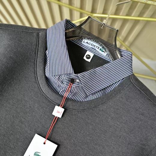 F010436男士25s冬季新款加绒加厚羊毛假两件衬衫领保暖毛衣 商品图10