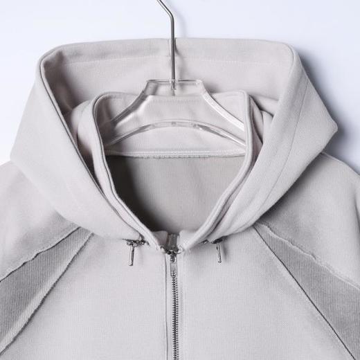 F7281SDSA男士秋冬新款痞帅男装复古重磅拼接可拆卸半拉链连帽卫衣百搭 商品图2