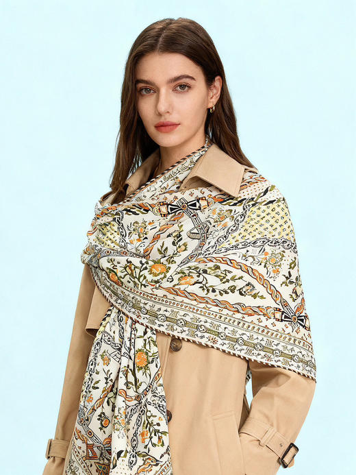 秋冬特惠💰450 LV围巾 LV x TM 披肩【丝绒双面同色披肩】 商品图7