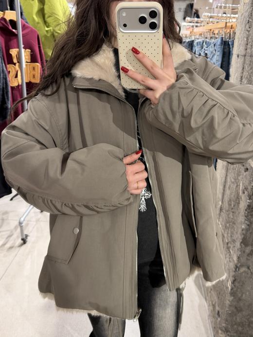 加绒休闲两面穿兔毛派克服外套-纪念日百货门店同款168096739 商品图8