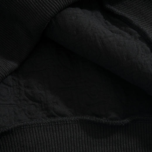 男款宽松提花连帽卫衣he010 商品图3