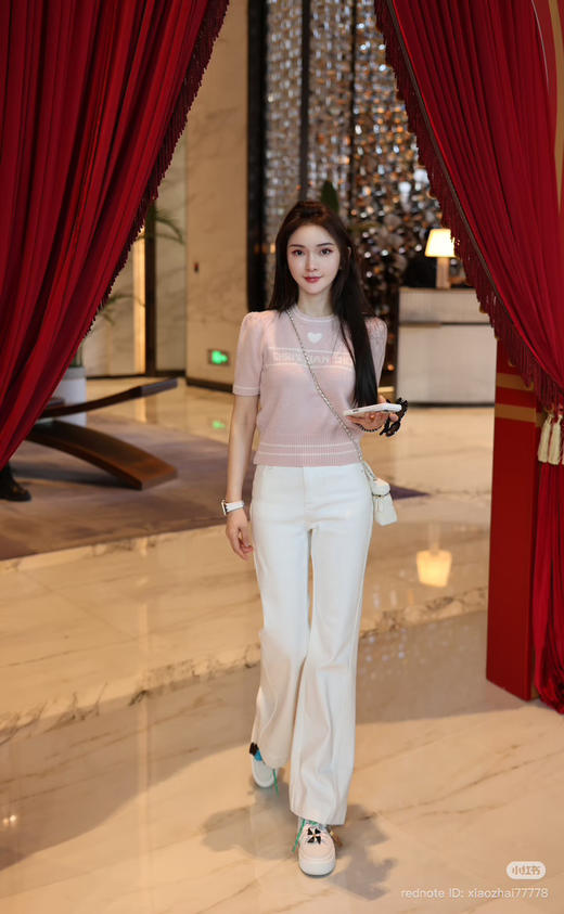 14-3 纯圆正 26ss 雕 富家千金 羊毛羊绒 字母徽标 短袖针织 商品图14