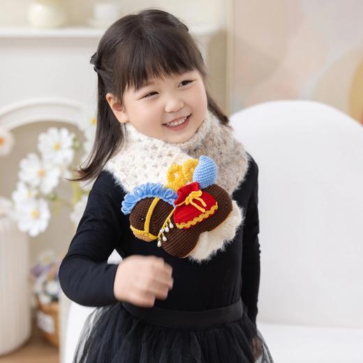 苏苏姐家小马围巾手工diy编织钩针梦羽毛线团自制围巾材料包预 商品图2