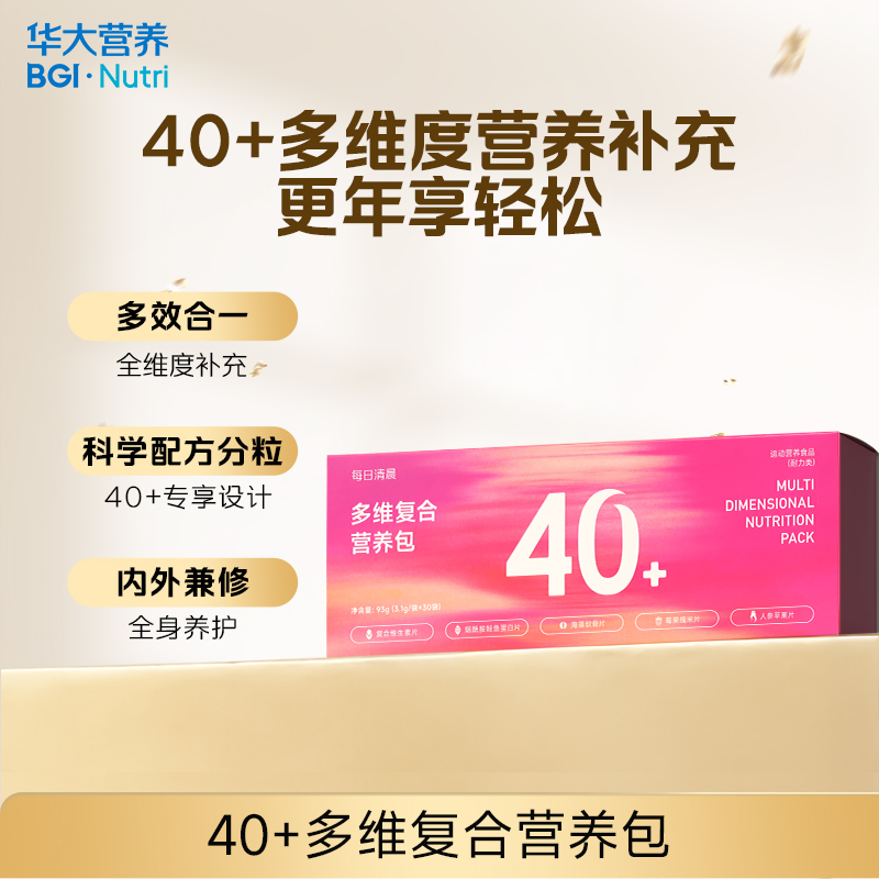 【会员专享】【每日清晨·多维复合营养包】多维度营养补充，每日轻松一袋，守护40+健康无忧，年轻每一天（30袋/盒）