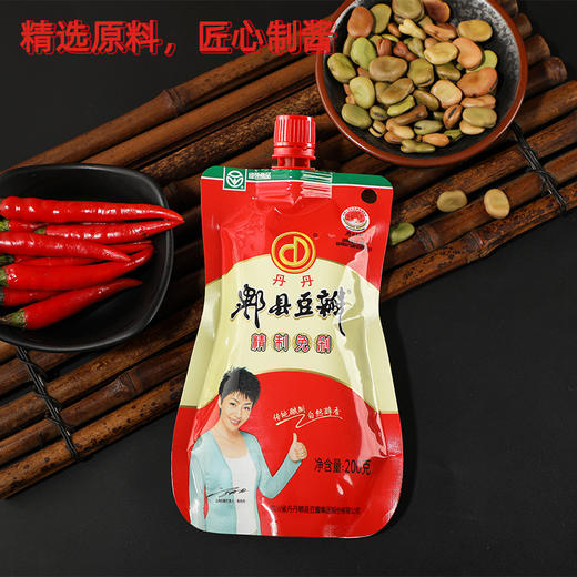 丹丹郫县豆瓣酱非红油郫县老豆瓣200g免剁细豆瓣炒菜烧菜蘸料酱料 商品图1