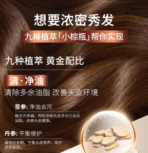 [透小蜜心选]【活动价 ¥ 59.9/2瓶】蜂花防脱洗发水九樽固发丰盈蓬松强韧防断发舒缓精华素洗发露 商品图3