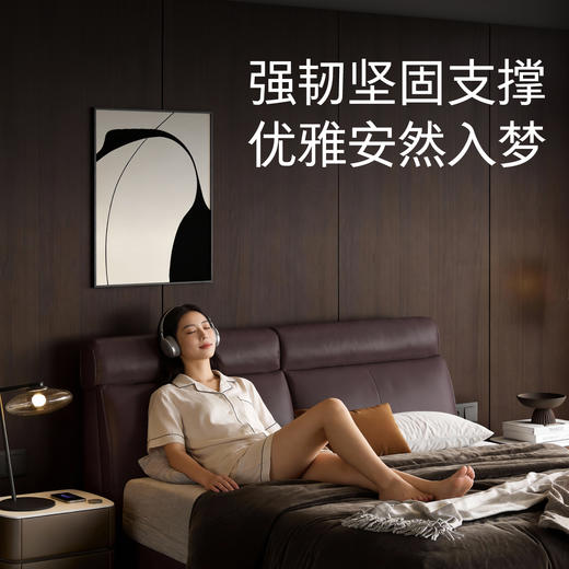 顾家家居整装 意式极简 皮艺床KZ.B1098PQ1维萨 商品图5