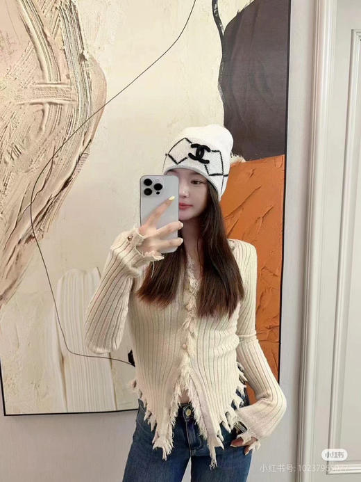 秋冬特惠💰160 香奈儿秋冬网红时尚博主推荐款毛线帽 商品图1