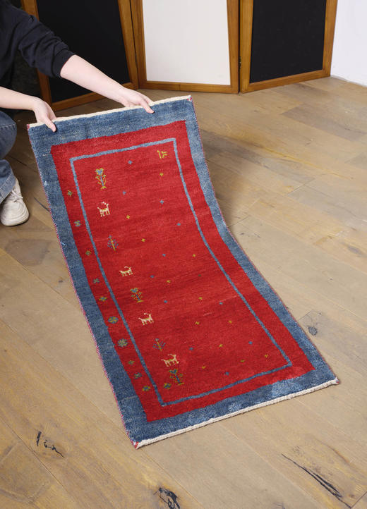 伽罗 JALO 伊朗进口手工编织GABBEH风格床边羊毛地毯床边毯  商品图1