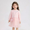 笛莎Deesha 童装女童连衣裙2026春新款公主风糖果绣标长袖卫衣网纱裙 商品缩略图0