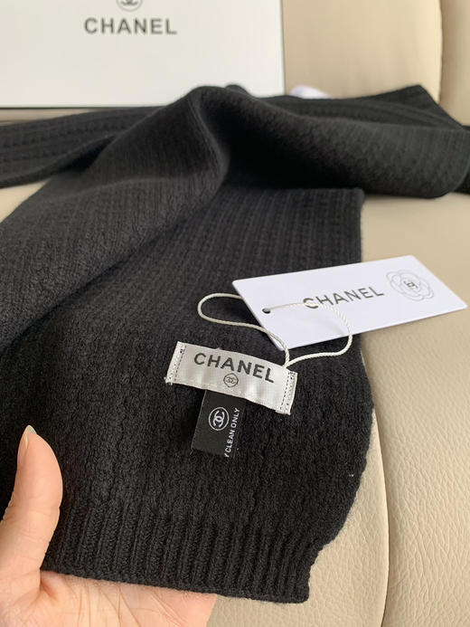 秋冬特惠💰160 香奈儿黑色针织围巾 商品图6