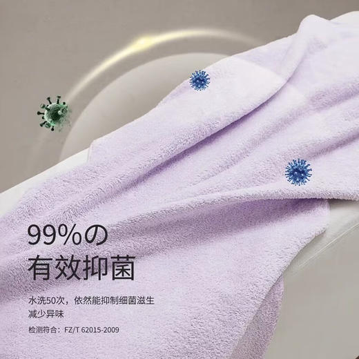 内野XS云朵织梦无捻新疆长绒棉浴巾 商品图5