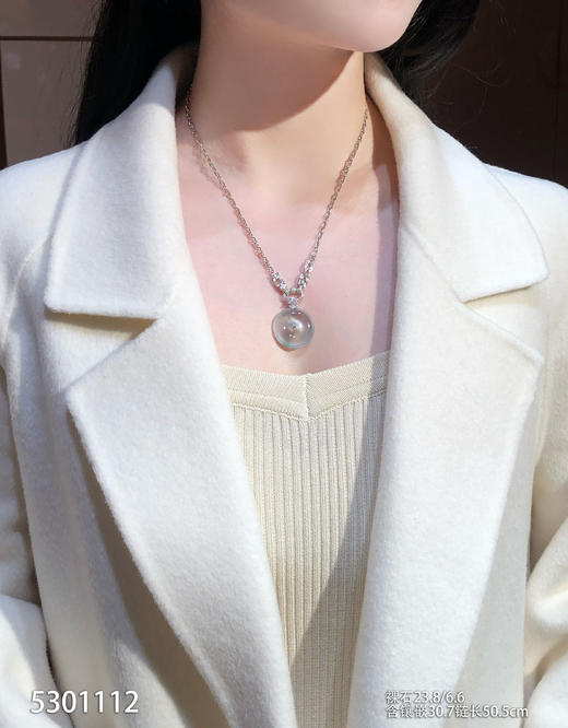 玻璃种平安扣吊坠【5301112】具体价格微信咨询 商品图4