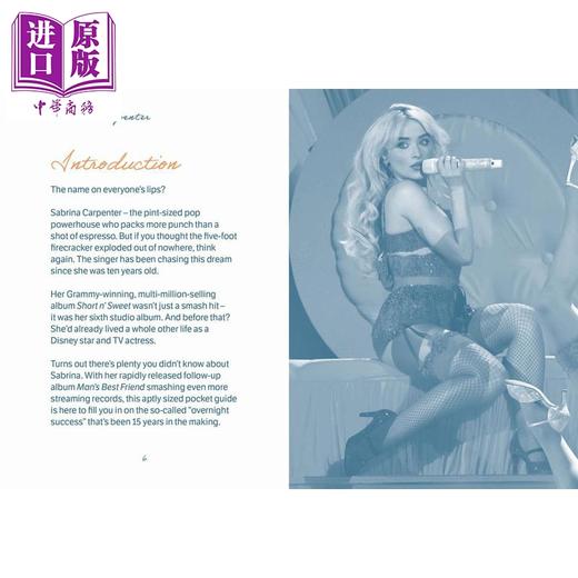 【中商原版】匠妹 塞布丽娜 卡彭特口袋书 The Pocket Sabrina Carpenter 英文原版 Gemini Books 商品图4