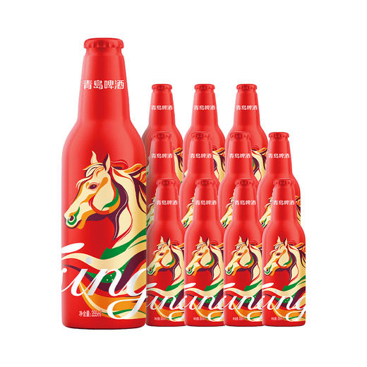 青岛啤酒鸿运当头  铝瓶限量版 355ml*12瓶 啤酒 青岛发货 商品图2
