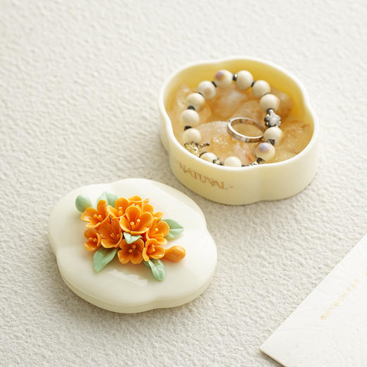 【套盒系列】岚屿手捏瓷花香薰/茶具/化妆盒套盒系列 商品图9