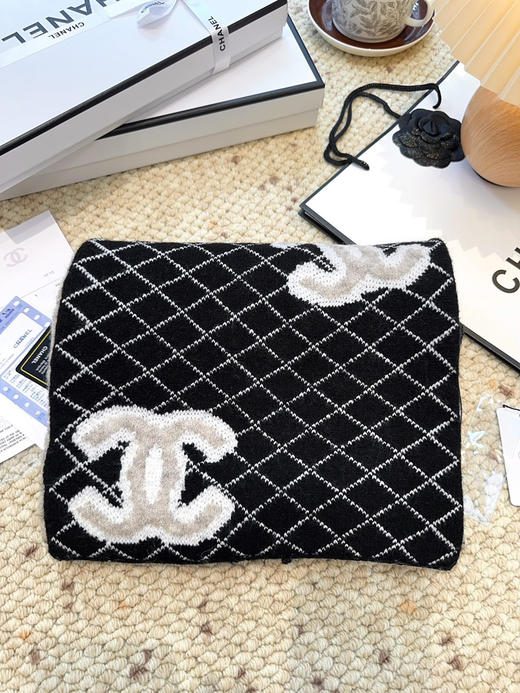 秋冬特惠💰260 香奈儿菱格纹羊毛围巾 商品图4