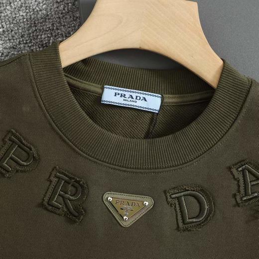 F010410重磅纯棉水洗面料字母刺绣休闲圆领卫衣 商品图10